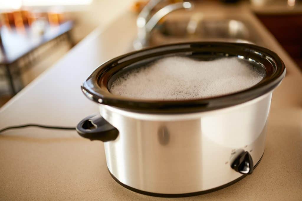 is it safe to leave food in a crock pot overnight, you may need to soak it to clean it