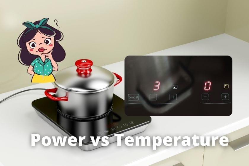 power vs temperature levels on an induction, knowing the differences between temperature mode and power mode on an induction