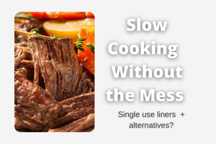 slow cooker liners, crock pot bags, crockpot liners, are single use bags for no mess when using a slow cooker or crock pot