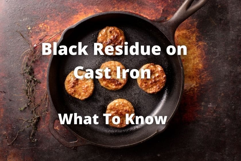 Cooking with cast iron, black specks on food