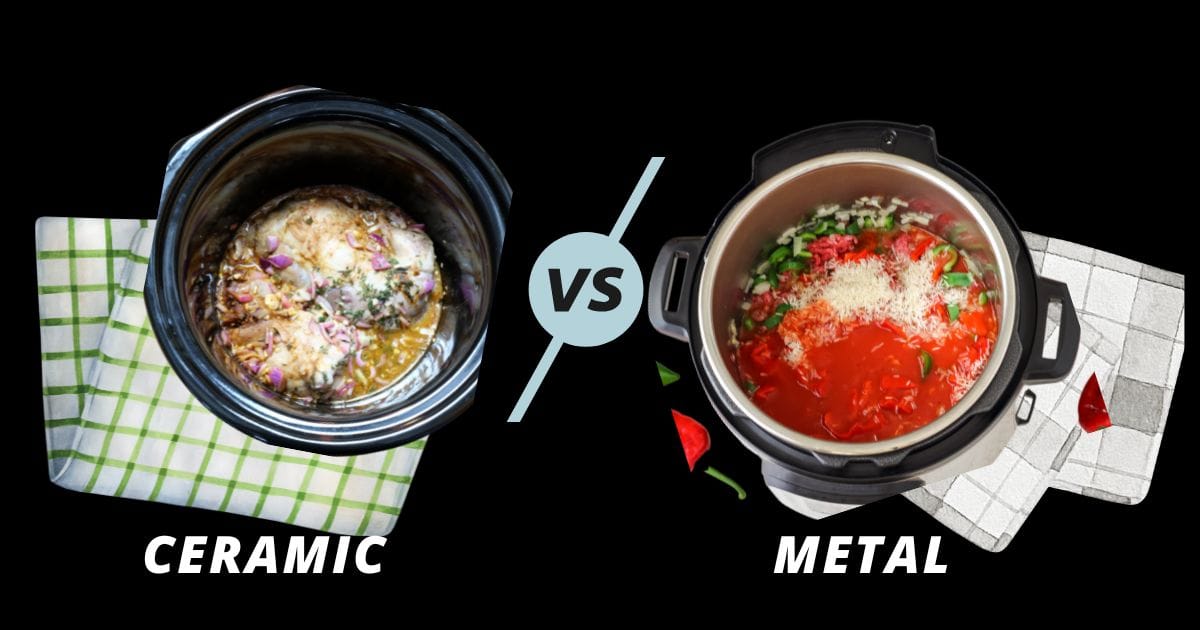 slow cooker with ceramic pot vs metal insert