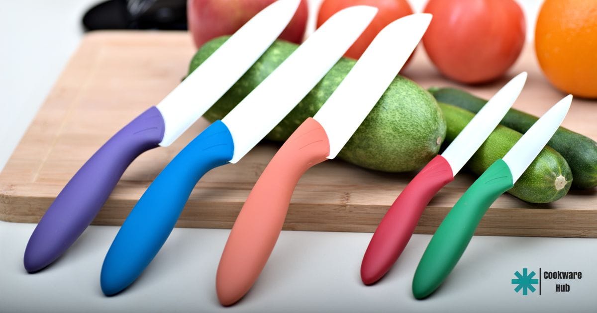 color coded ceramic knives are good in the kitchen because they can help with avoiding cross contamination